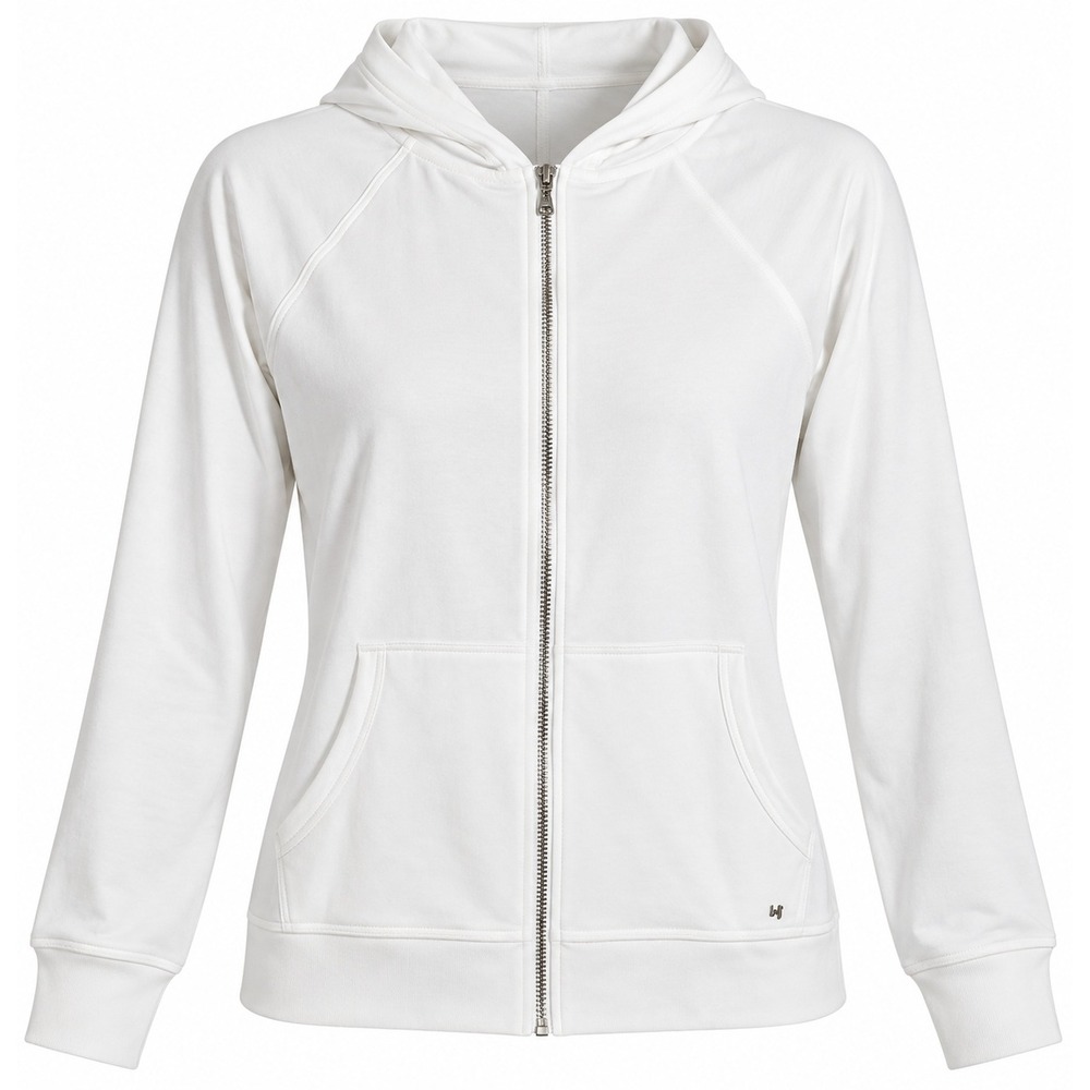 Victoria's Secret White Sequin Heart Zip Up Hoodie XL Angel Wing Fleece Jacket